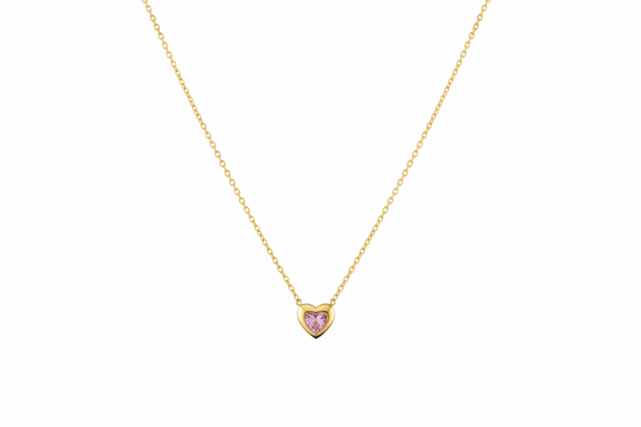 Pink Heart Pendant