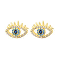 Retro Evil Eye Stud