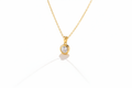 Natural Zircon Pendant Collarbone Necklace