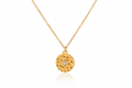 O-Shape Single Stone Pendant Necklace