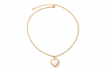 White Heart Pendant Necklace