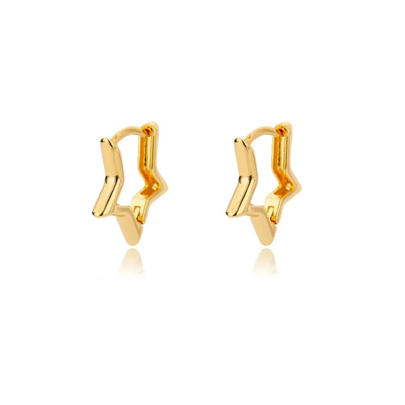 Star Hoop Earrings