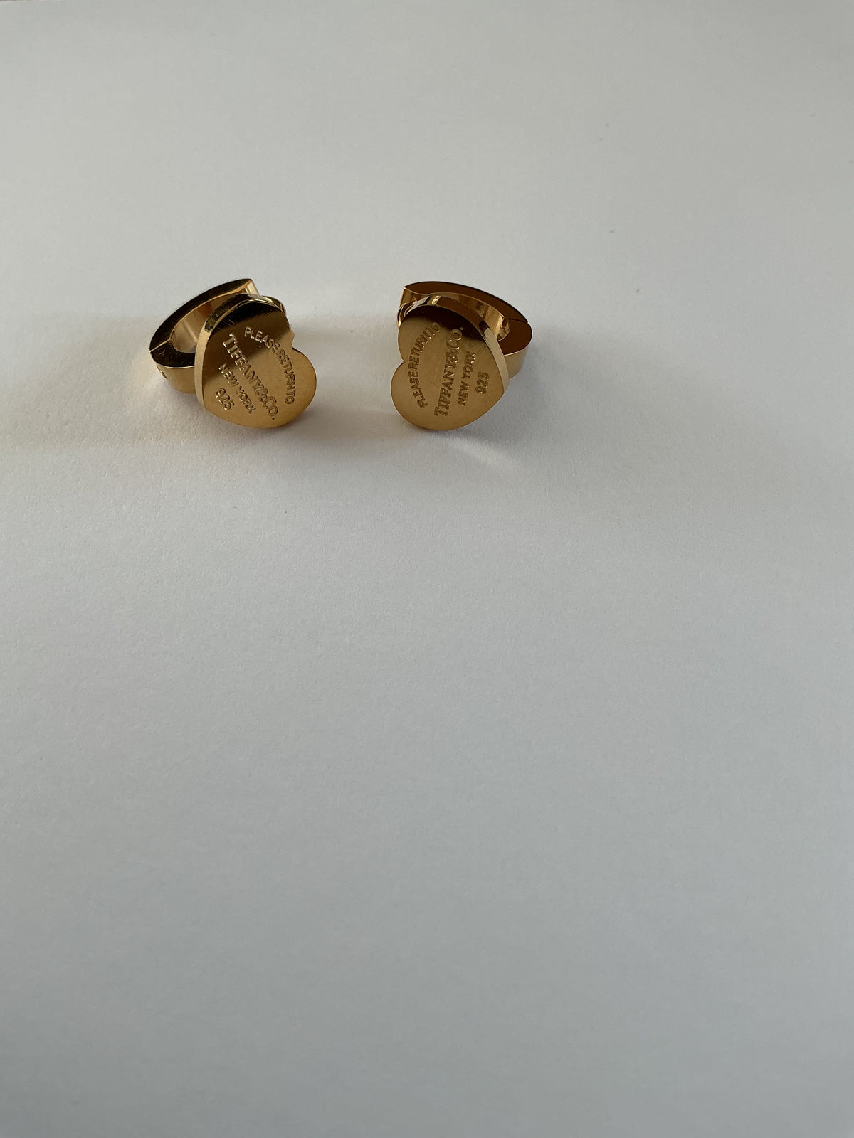 Gold Inspired Heart Hoop