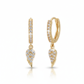 Angel Wing Huggie Earrings