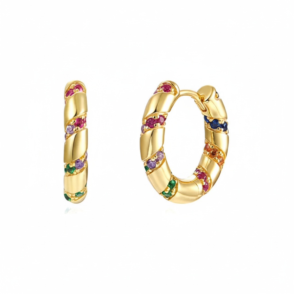 Colourful Small Hoop Earrings